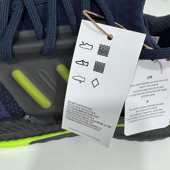 Adidas Men’s Size 11.5 Legend Ink Blue Lucid Lemon X_PLRBOOST Running Shoes New - Picture 9 of 11